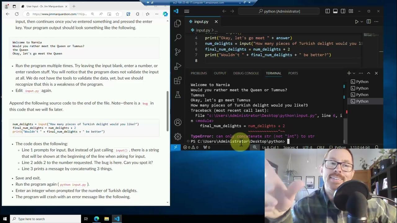 Python: User Input with the input() Function - YouTube