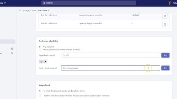 Add a customer eligibility restriction on smart deals for shopify