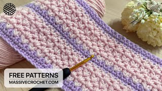 EXTRAORDINARY Crochet Pattern for Beginners! ⭐️ SUPER EASY & FAST Crochet Stitch for Blankets & Bags by Massive Crochet 8,443 views 1 month ago 14 minutes, 16 seconds