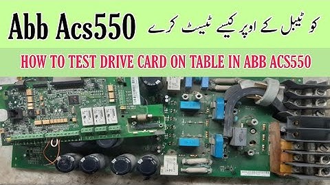 How to test Abb Acs 550 drive card | Abb power card tester | Abb firing section tester | igbt test