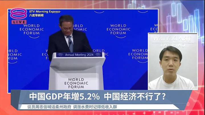 中國GDP年增5.2% 中國經濟不行了？【2024.01.18 八度早新聞】 - 天天要聞