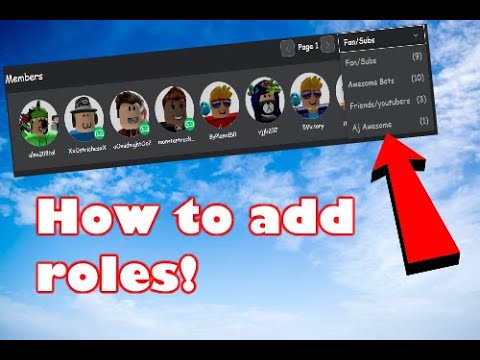 How To Add Roles To People On Your Group Create Roles Roblox Youtube - have your own roleset roblox