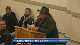 Danvers Select Board Meeting - 3/3/26