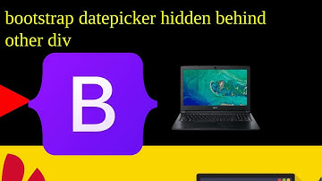 bootstrap datepicker hidden behind other div