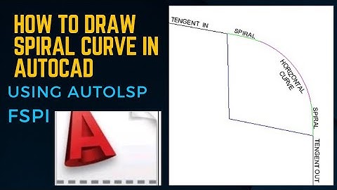 How to draw spiral(transition)curve in autocad