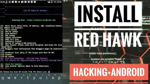 How to install RED HAWK in Android Device | Hacking+Android | Collect Every Website