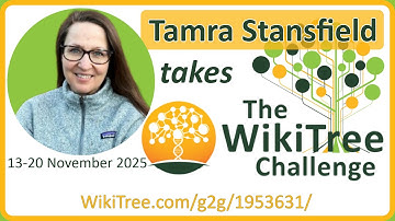 2025 WikiTree Challenge Kick-off feat Tamra Stansfield @familysearch