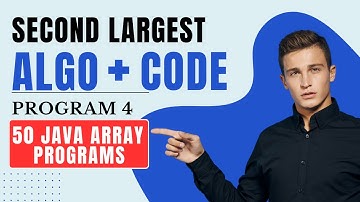 Java Program to Find Second Largest Number in an Array | IntelliSkills
