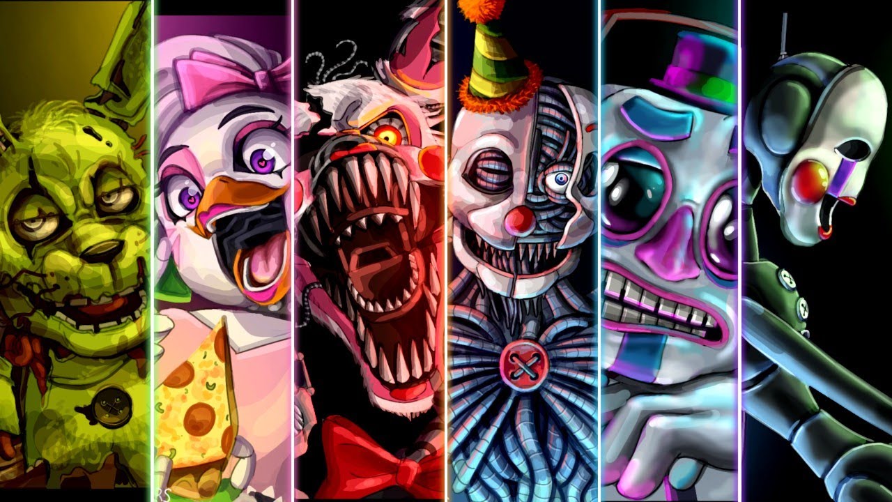 Fnaf Characters Speedpaint Youtube