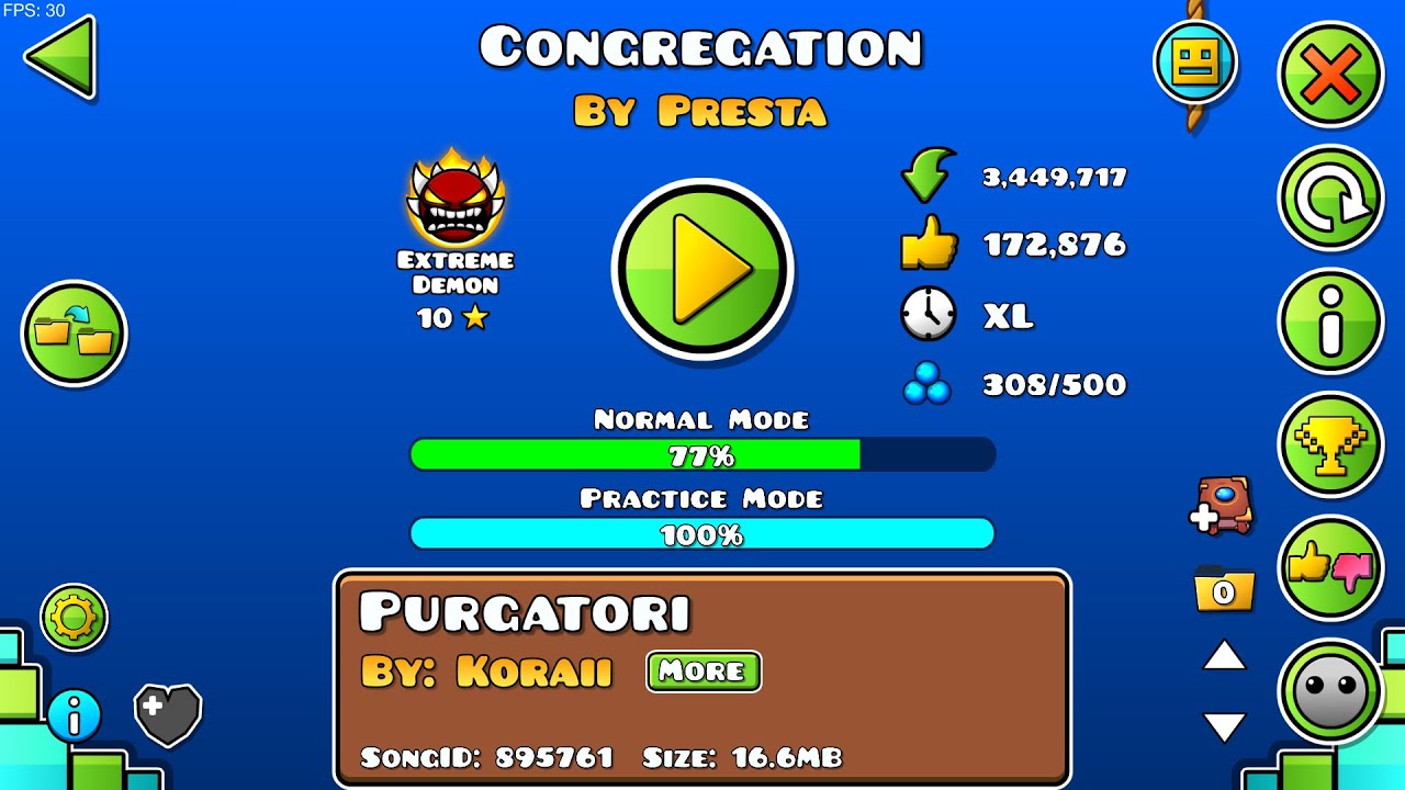 🔴 CONGREGATION 77% [#34] – Geometry Dash - YouTube