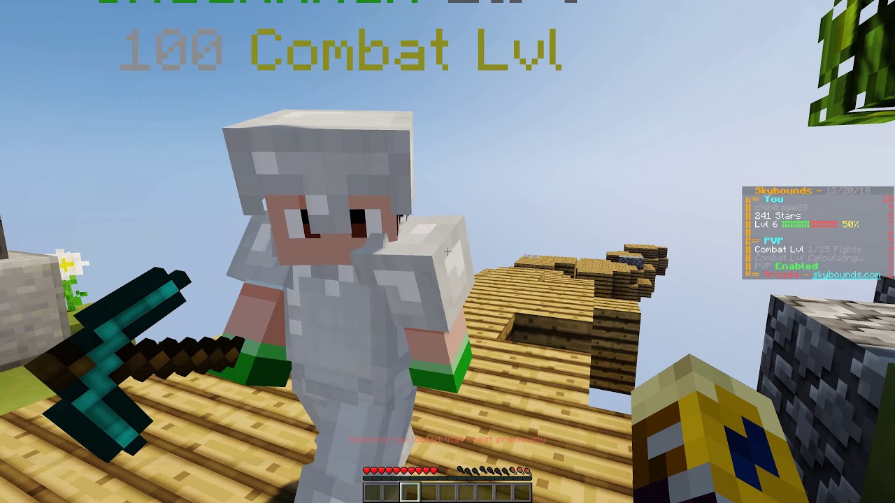 Let's Play Minecraft SKYBOUNDS ep 2 GOING INTO THE WARZONE