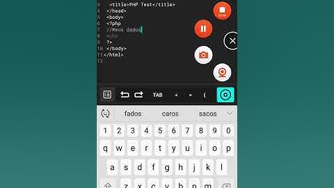 Mostrando que da para praticar pelo celular pelo Android a linguagem php pelo Dcoder.