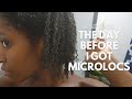 THE DAY BEFORE I STARTED MICROLOCS| DIY MICROLOCS | MIMI ABDUL