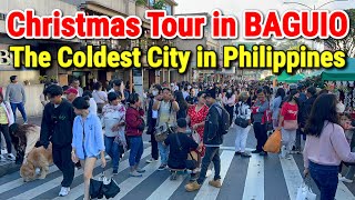 BAGUIO CITY TOUR - Christmas Walk at Session Road & Burnham Park | COLDEST CITY in PHILIPPINES!