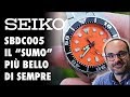 Seiko "Sumo" SBDC005, la recensione del diver con quadrante arancione