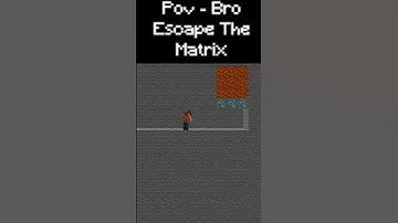 Pov: Bro escapes the matrix