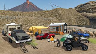 Camp de Survie de Milliardaire autour d'un Volcan Abandon...