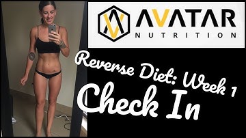 Avatar Nutrition Check In - Conservative Reverse Diet Week 1 | That Fitness Journey