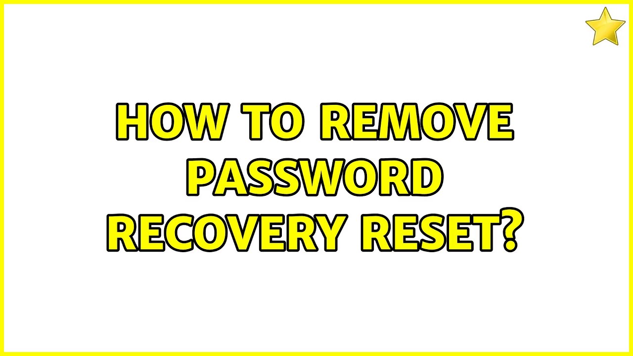 Ubuntu How To Remove Password Recovery Reset 2 Solutions YouTube