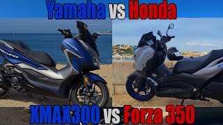 Yamaha Xmax 300 vs Honda Forza 350