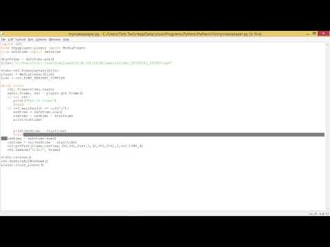Python - How To Make A Free Video Player That Shows Milisecond Using OpenCV2 And FFPYPLAYER Module