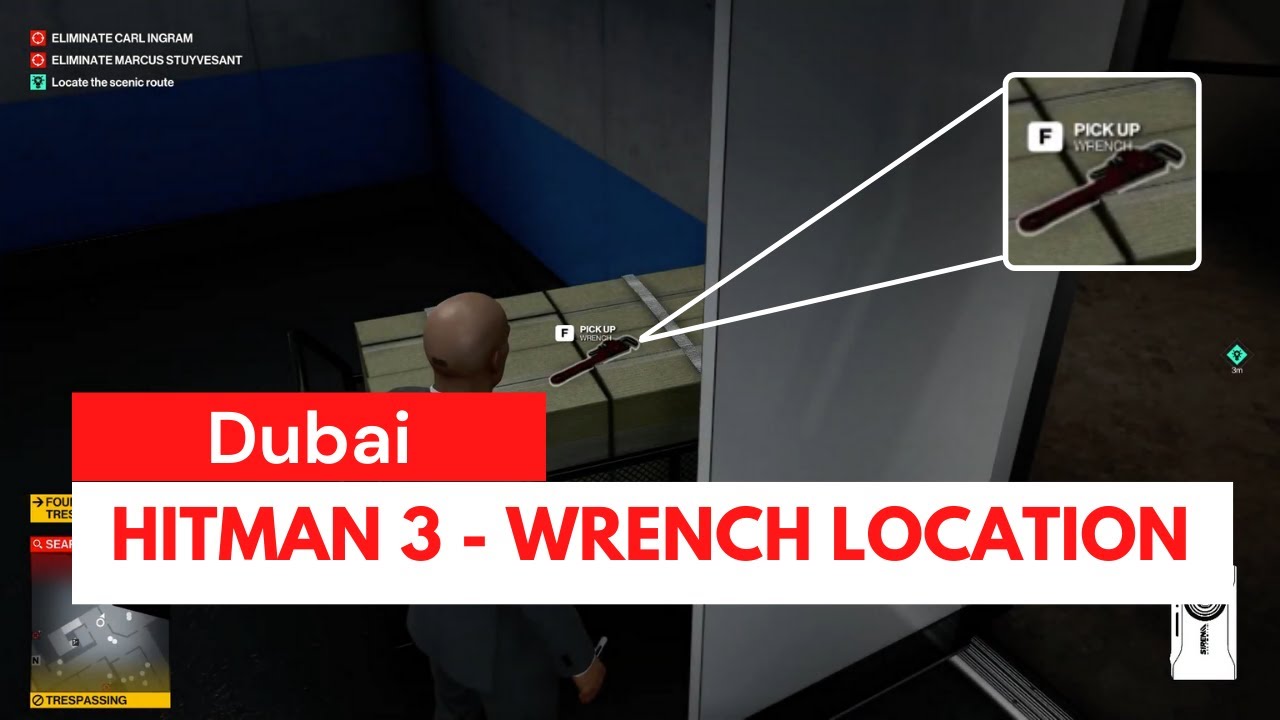  Hitman  3 Wrench Location Dubai  YouTube