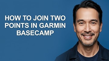 How to Join Two Points In Garmin Basecamp - KevinHowTo