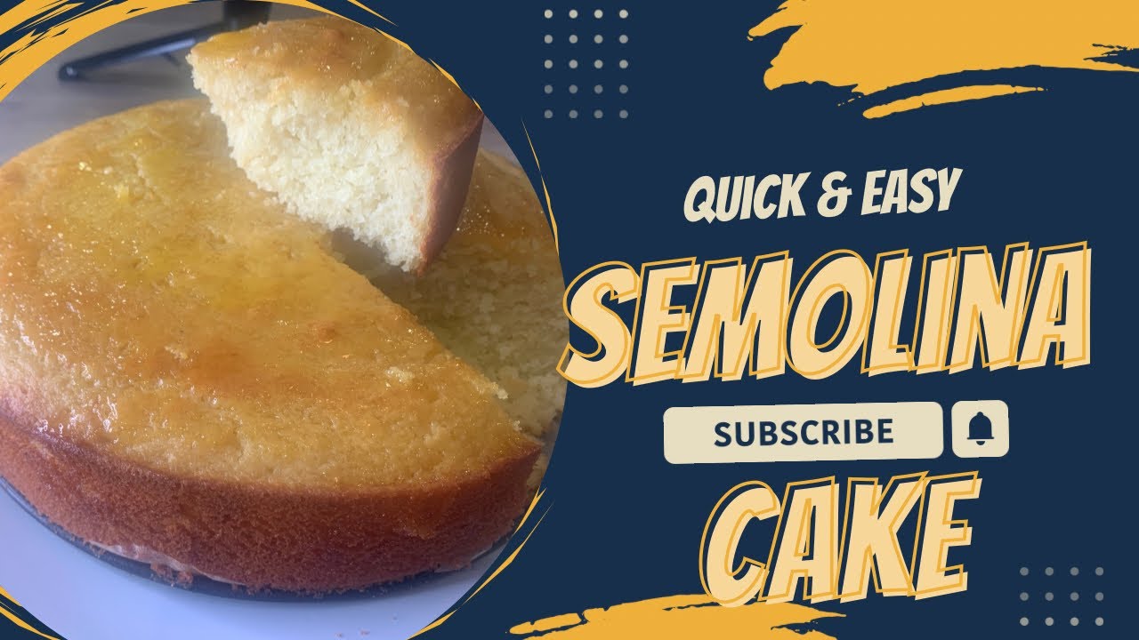 I made this melt in your mouth semolina cake. Easy and delicious cake recipe 