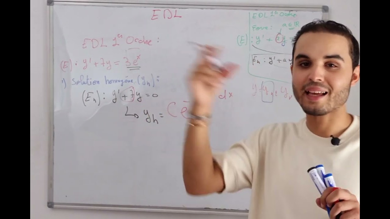 Equation differentielle linéaire de 1 er ordre