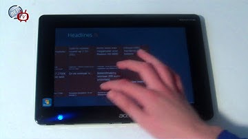 Windows 8 on Acer Iconia Tab W500 - News app (RSS reader)