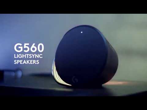 Logitech G560 LIGHTSYNC PC Gaming Speakers RGB driven by games :15s