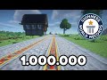 WELTREKORD: 1.000.000 Blöcke Schienenstrecke in Minecraft LIVE