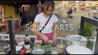 OPENING MY FIRST EVER NOODLES STALL/ HELPING MY FAMILY&#39;S BUSINESS/ SONIA ARTS/ Sonia Samjetsabam