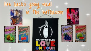 HARRY STYLES BATHROOM ♡ | one year of harry’s house!