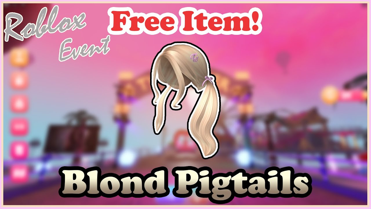 FREE HAIR How To Get These Twice Blonde Pigtails Hair Roblox Free