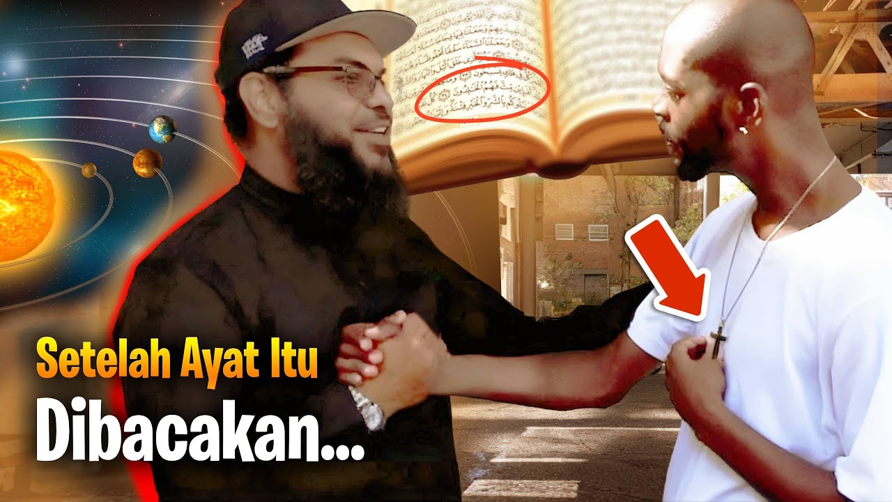 Этот христианин немедленно снял свой крестик, услышав аят Корана о Вселенной 😭»