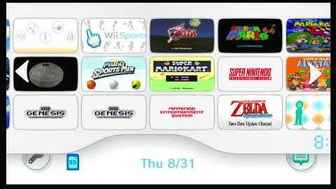 Wii U Themed VWii Hacked Wii Menu