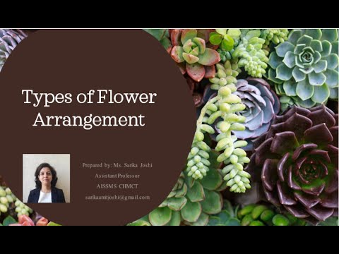 Types of flower arrangement