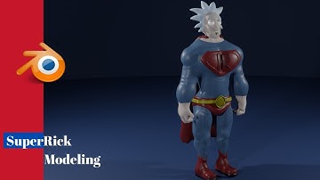 Rick and Morty SuperRick - Super Rick 3D Fan Art Blender Sculpting Character Tutorial