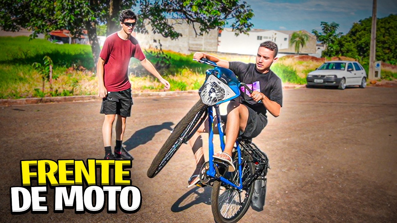 Coloquei Frente de Moto na Bike Montadinha Estilo BH e o Pior Aconteceu...😢