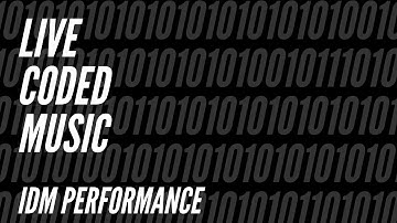 CRRDR  | Live Coded Music | IDM Performance Sonic PI