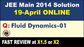 JEE Main 2014 Physics Solutions | Fluid Dynamics-01