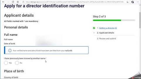 Setting up an Australian Director ID new
