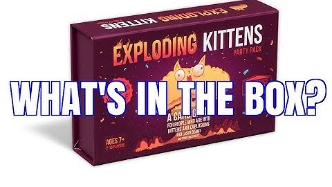 Exploding Kittens Party Pack Unboxing - CARDS REVEAL