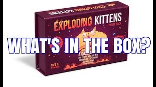 Exploding Kittens Party Pack Unboxing - CARDS REVEAL