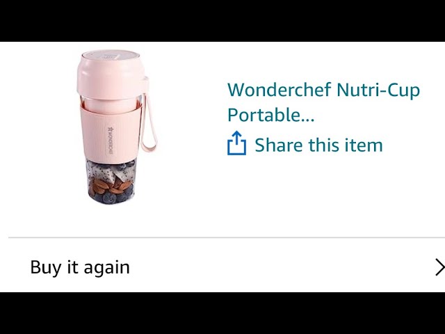 Nutri-Cup Portable Blender, USB Charging, Smoothie maker