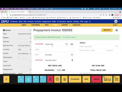 Video: How To Issue A Prepayment Invoice