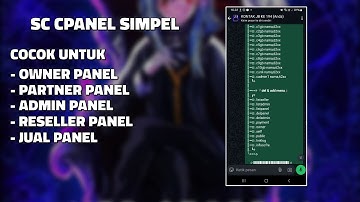 SC CPANEL SIMPEL GRATIS || PAIRING KODE || ANTI PASARAN || SC BOT WA TERBARU