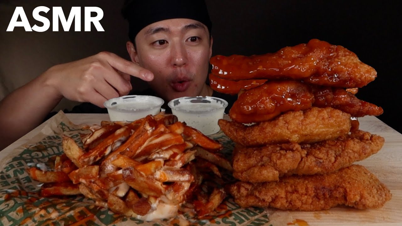 Wingstop Has A New Flavor Called Hot Honey Rub??? | KevSMR ASMR (No Talking)