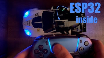 Hacking a cheap toy RC car with an ESP32 and a PS5 controller (is easier said than done)
